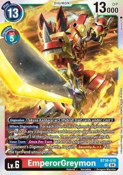 EmperorGreymon (BT18-018) (V.1) - Special Booster Ver 2.0 (Super Rare) [SB2.0-018]