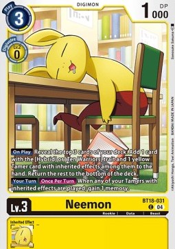 Neemon (BT18-031) - Special Booster Ver 2.0 (Common) [SB2.0-031]