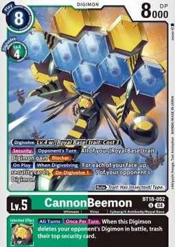 CannonBeemon (BT18-052) - Special Booster Ver 2.0 (Uncommon) [SB2.0-052]