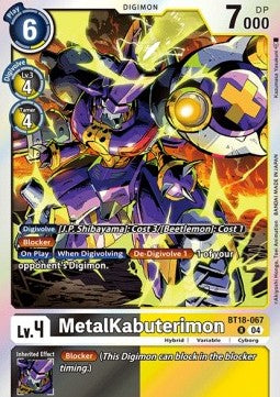 MetalKabuterimon (BT18-067) (V.1) - Special Booster Ver 2.0 (Rare) [SB2.0-067]