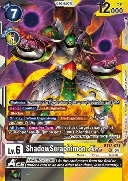 ShadowSeraphimon Ace (BT18-071) (V.1) - Special Booster Ver 2.0 (Super Rare) [SB2.0-071]