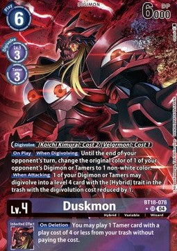 Duskmon (BT18-078) (V.2) - Special Booster Ver 2.0 (Alternative Art) [SB2.0-078]
