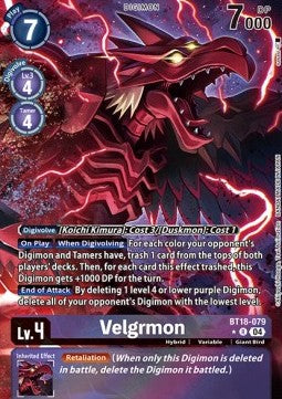 Velgrmon (BT18-079) (V.2) - Special Booster Ver 2.0 (Alternative Art) [SB2.0-079]