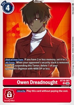 Owen Dreadnought (BT18-087) - Special Booster Ver 2.0 (Uncommon) [SB2.0-087]