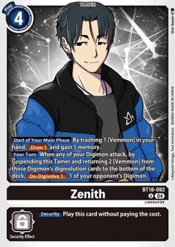 Zenith (BT18-092) - Special Booster Ver 2.0 (Uncommon) [SB2.0-092]