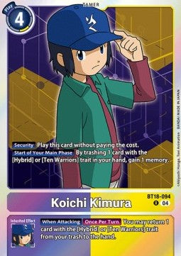 Koichi Kimura (BT18-094) - Special Booster Ver 2.0 (Rare) [SB2.0-094]