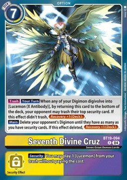 Seventh Divine Cruz (BT19-094) - Special Booster Ver 2.0 (Rare) [SB2.0-BT19-094]