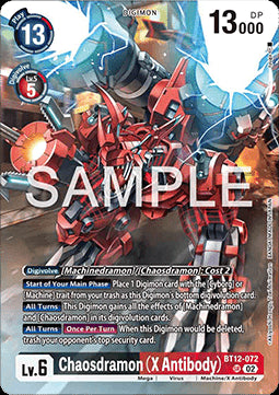 Chaosdramon (X Antibody) (BT12-072) - Special Limited Set (Alternative Art) [SLM-BT12-072]