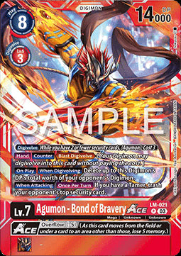 Agumon - Bond of Bravery Ace (LM-021) - Special Limited Set (Promo) [SLM-021]