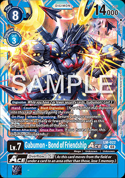 Gabumon - Bond of Friendship Ace (LM-022) - Special Limited Set (Promo) [SLM-022]