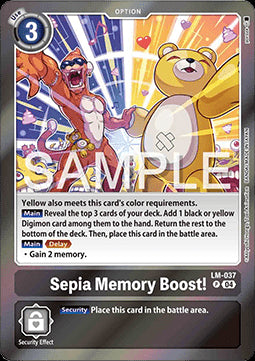 Sepia Memory Boost! (LM-037) - Special Limited Set (Promo) [SLM-037]