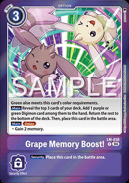 Grape Memory Boost! (LM-038) - Special Limited Set (Promo) [SLM-038]