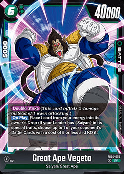 Great Ape Vegeta (FB04-052)  (V.1 - Super Rare) - Ultra Limit [Fusion World] (Super Rare) [FB04-052]