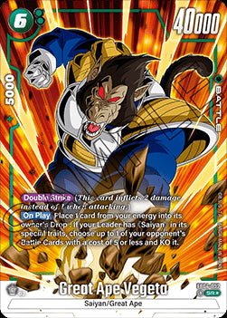Great Ape Vegeta (FB04-052)  (V.2 - Alternate Art) - Ultra Limit [Fusion World] (Alternate Art) [FB04-052]