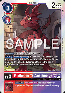 Guilmon (X Antibody) (EX8-009) (V.1) - Chain of Liberation (Rare) [EX-08-009]