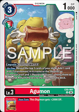 Agumon (EX8-007) (V.1) - Chain of Liberation (Uncommon) [EX-08-007]