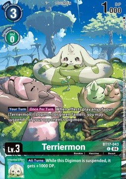 Terriermon (BT17-043) - Chain of Liberation (Alternative Art) [EX-08-BT17-043]