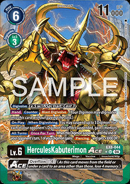 HerculesKabuterimon Ace (EX8-044) (V.2) - Chain of Liberation (Alternative Art) [EX-08-044]