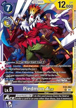 Piedmon Ace (EX8-062) (V.1) - Chain of Liberation (Super Rare) [EX-08-062]