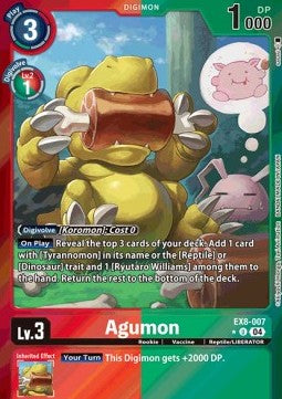 Agumon (EX8-007) (V.2) - Chain of Liberation (Alternative Art) [EX-08-007]