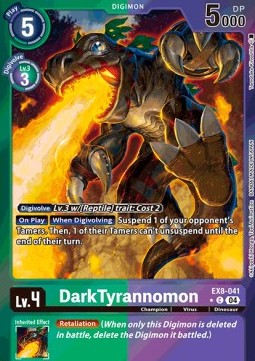 DarkTyrannomon (EX8-041) (V.2) - Chain of Liberation (Alternative Art) [EX-08-041]