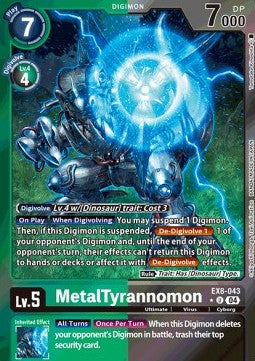 MetalTyrannomon (EX8-043) (V.2) - Chain of Liberation (Alternative Art) [EX-08-043]