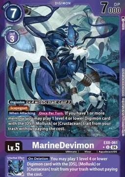 MarineDevimon (EX8-061) (V.2) - Chain of Liberation (Alternative Art) [EX-08-061]