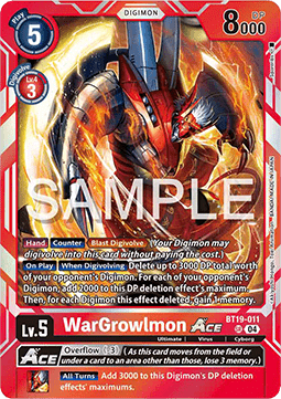 WarGrowlmon Ace (BT19-011) (V.1)