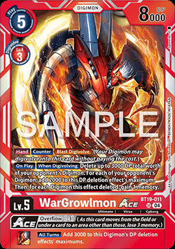 WarGrowlmon Ace (BT19-011) (V.1) - Special Booster Ver 2.5 (Super Rare) [SB2.5-BT19-011]