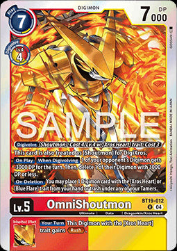 OmniShoutmon (BT19-012) - Special Booster Ver 2.5 (Rare) [SB2.5-BT19-012]