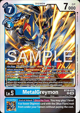 MetalGreymon (BT19-025) - Special Booster Ver 2.5 (Rare) [SB2.5-BT19-025]