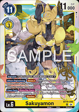 Sakuyamon (BT19-040) - Special Booster Ver 2.5 (Rare) [SB2.5-BT19-040]