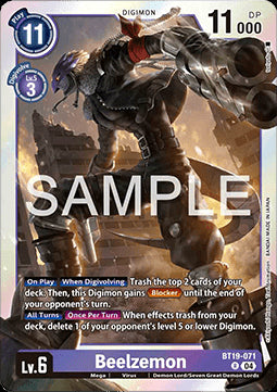 Beelzemon (BT19-071) - Special Booster Ver 2.5 (Rare) [SB2.5-BT19-071]
