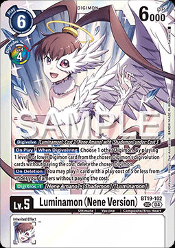 Luminamon (Nene Version) (BT19-102) (V.1) - Special Booster Ver 2.5 (Secret Rare) [SB2.5-BT19-102]