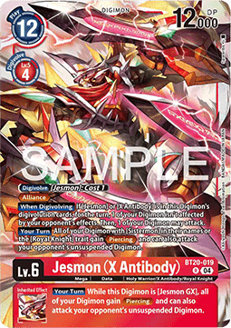 Jesmon (X Antibody) (BT20-019) - Special Booster Ver 2.5 (Rare) [SB2.5-019]