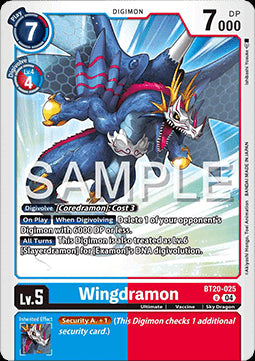 Wingdramon (BT20-025) - Special Booster Ver 2.5 (Uncommon) [SB2.5-025]