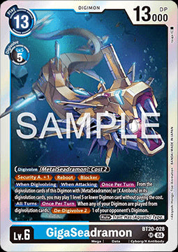 GigaSeadramon (BT20-028) (V.1) - Special Booster Ver 2.5 (Super Rare) [SB2.5-028]