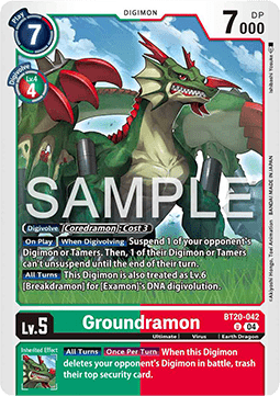 Groundramon (BT20-042) - Special Booster Ver 2.5 (Uncommon) [SB2.5-042]