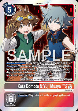 Kota Domoto & Yuji Musya (BT20-087) (V.1) - Special Booster Ver 2.5 (Rare) [SB2.5-087]