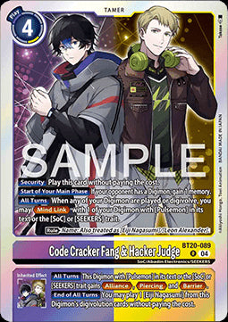 Code Cracker Fang & Hacker Judge (BT20-089) (V.1) - Special Booster Ver 2.5 (Rare) [SB2.5-089]