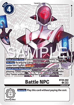 Battle NPC (BT20-092) - Special Booster Ver 2.5 (Uncommon) [SB2.5-092]