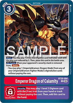 Emperor Dragon of Calamity (BT20-094) - Special Booster Ver 2.5 (Common) [SB2.5-094]