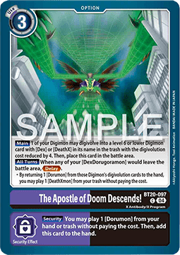 The Apostle of Doom Descends! (BT20-097) - Special Booster Ver 2.5 (Common) [SB2.5-097]