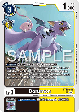 Dorumon (BT20-048) - Special Booster Ver 2.5 (Uncommon) [SB2.5-048]