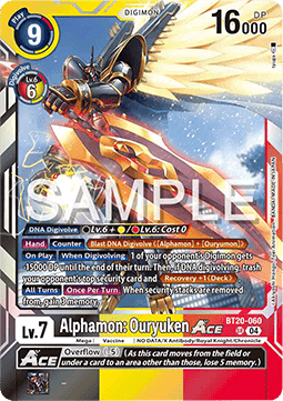 Alphamon: Ouryuken Ace (BT20-060) (V.1)