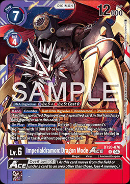 Imperialdramon: Dragon Mode Ace (BT20-076) - Special Booster Ver 2.5 (Rare) [SB2.5-076]