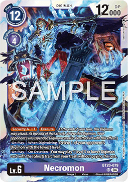 Necromon (BT20-079) (V.1) - Special Booster Ver 2.5 (Super Rare) [SB2.5-079]