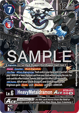 HeavyMetaldramon Ace (BT20-077) (V.3) - Special Booster Ver 2.5 (Special) [SB2.5-077]