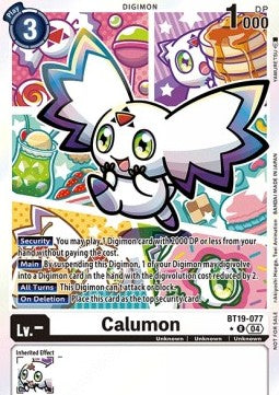 Calumon (BT19-077) (V.1) - Promos: Special Booster Ver 2.5 (Alternative Art) [SB2.5P-BT19-077]