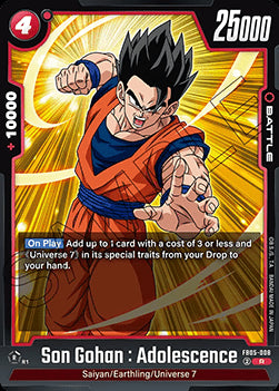 Son Gohan : Adolescence (FB05-008) - New Adventure [Fusion World] (Rare) [FB05-008]